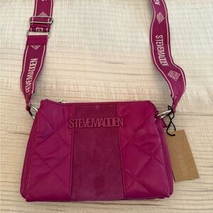 Steve Madden Pink Quilted Crossbody